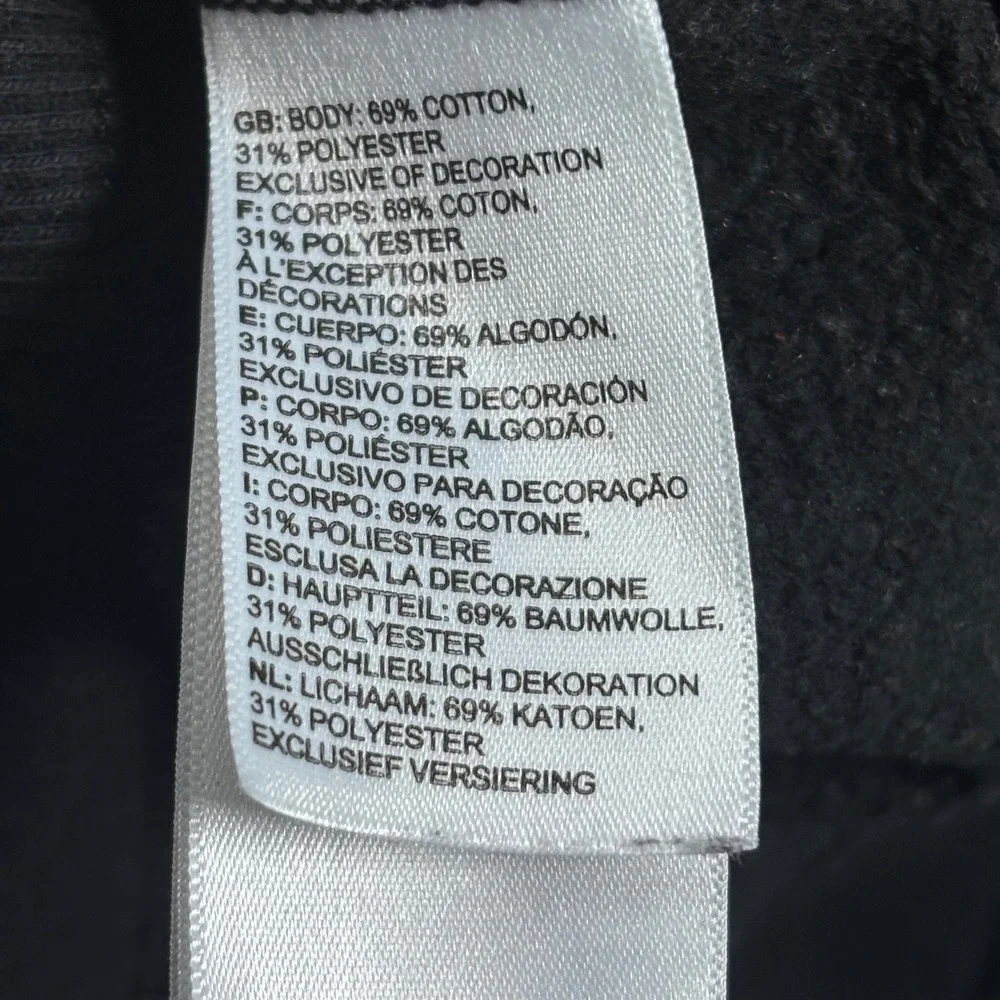 The North Face Hoodie Sweatshirt Pullover Black‎ Logo Graphic Mens